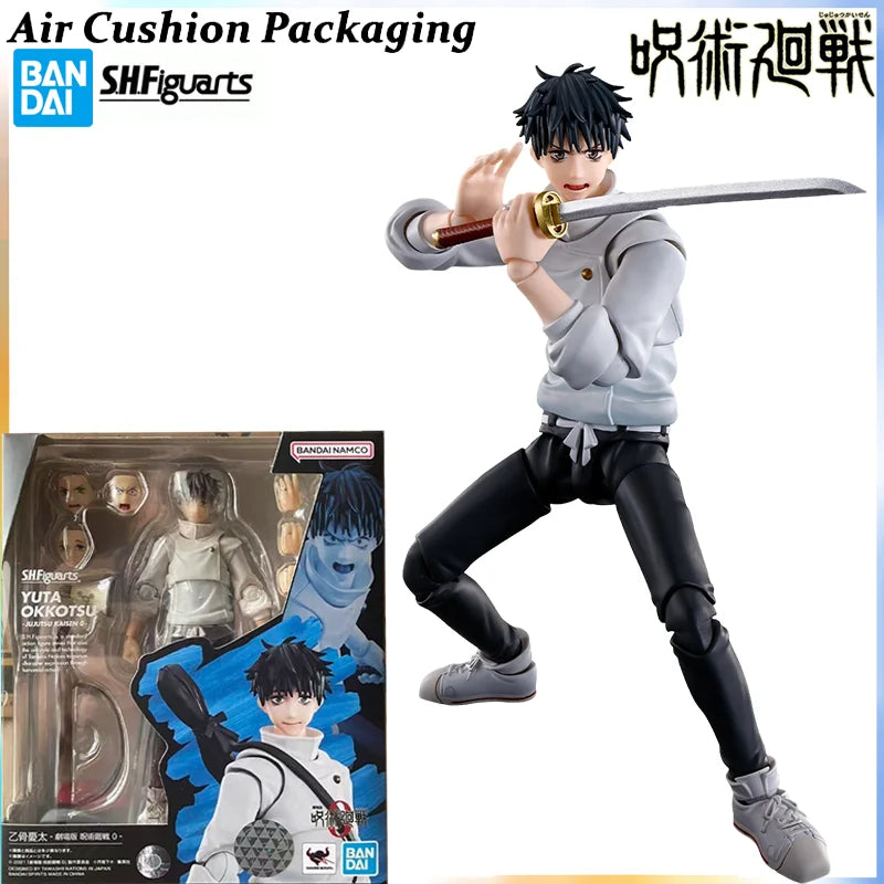 Bandai Genuine S.H.F Series Jujutsu Kaisen 0: The Movie‌ Gojo Satoru Geto Suguru Fighting Magician Action Figures Model Toys