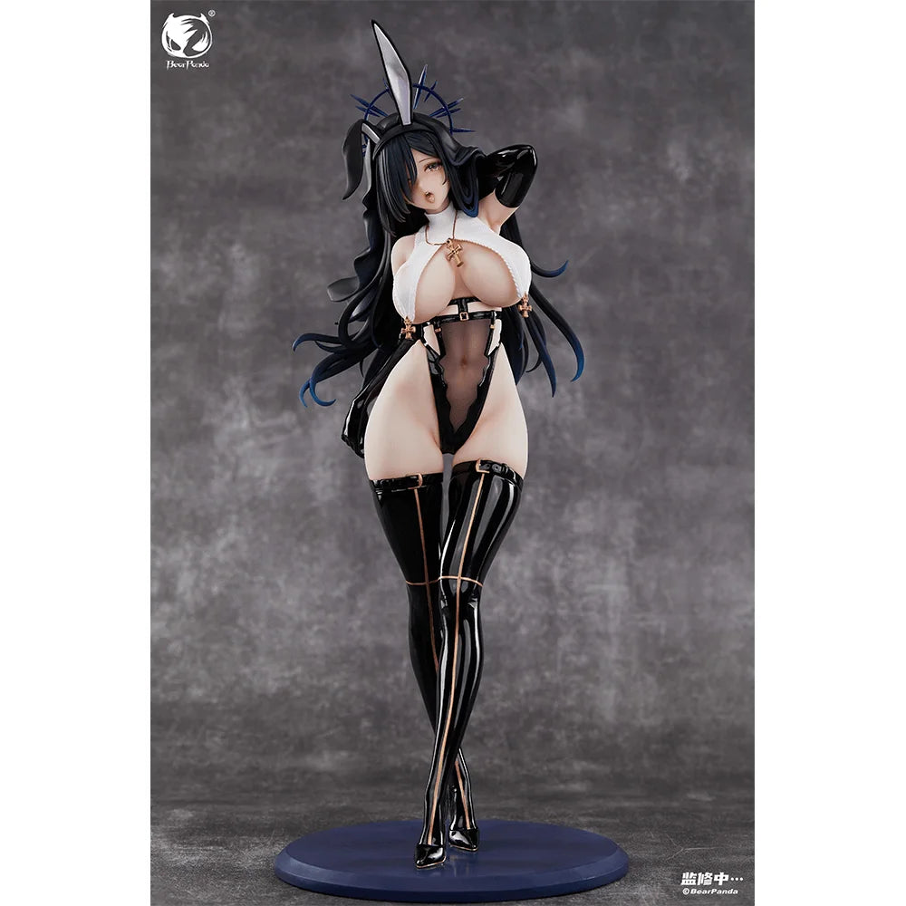 In Stock BearPanda Bunny Nest Series Black Nun Bunny Girl 1/4 Sexy Beautiful Girl Anime Action Figure Toy Gift Model Collection