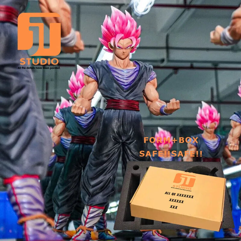 JT Studio Dragon Ball Z Goku Vegeta Gogeta SSJ1 SSJ2 SSJ4 SSJ3 Vegetto Dragonball Anime Model Figure GK Statue DBZ Figurine Toys