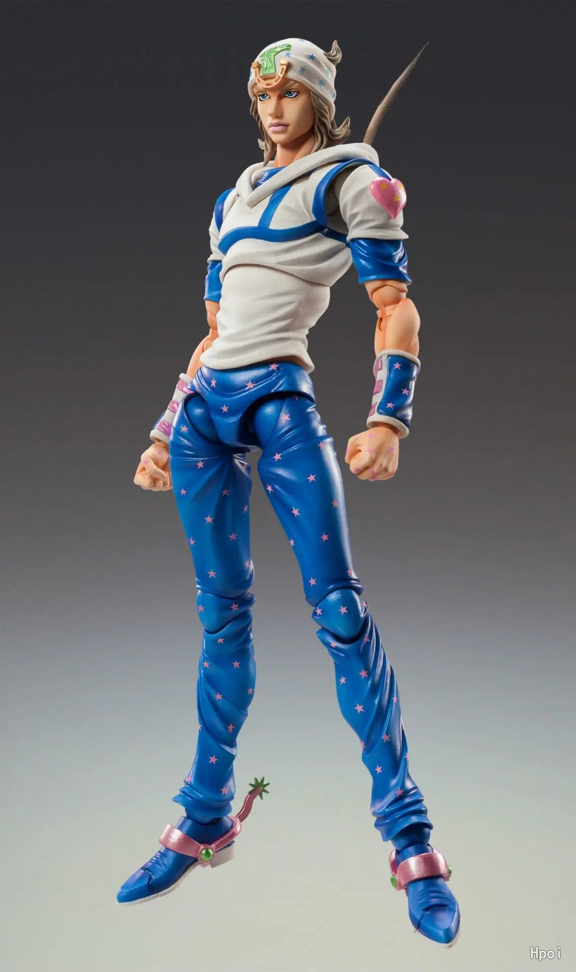 Medicos Super Action Statue Johnny Joestar 15cm Articulated Figure JoJo Steel Ball Run Collectible Gifts Toys Model Original