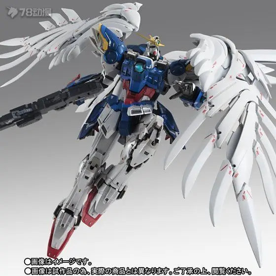 BANDAI Original GUNDAM FIX FIGURATION METAL COMPOSITE Series Flying Wing Gundam Zero EW Version Anime Action Figure Model Toys