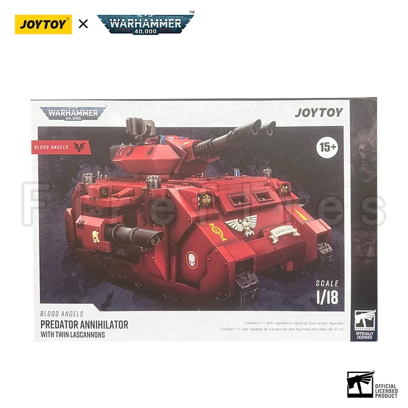 1/18 JOYTOY Action Figure 40K Blood Angels Predator Annihilator with Twin Lascannons Anime Model Toy