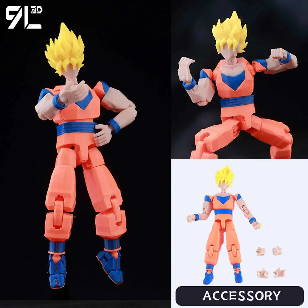 9L3D Action-Puppe Dummy13 T13 Beerus VS Goku Actionfiguren Ganzkörper bewegliches Stressabbau-Spielzeug Schreibtischdekor Geburtstagsgeschenke Titan13