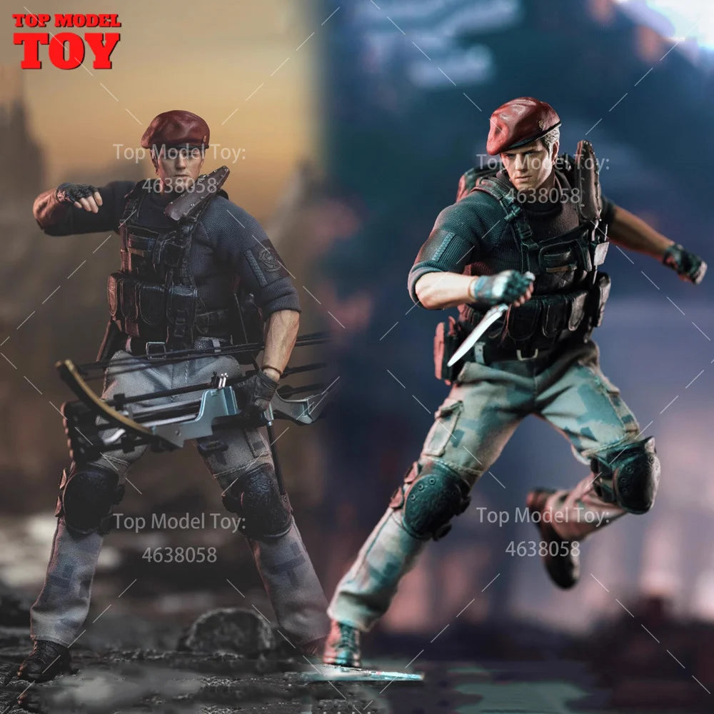Patriot Studio 1/12 Red Beret Hat Decor Jack Instructor Undercover Man Action Figure Model Full Set 6’‘ Male Soldier Dolls