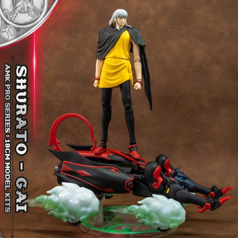 Yolopark AMK PRO X Series Tenkuu Senki Shurato Kuroki Gai Metal Armor With Object Action Figure In Stock