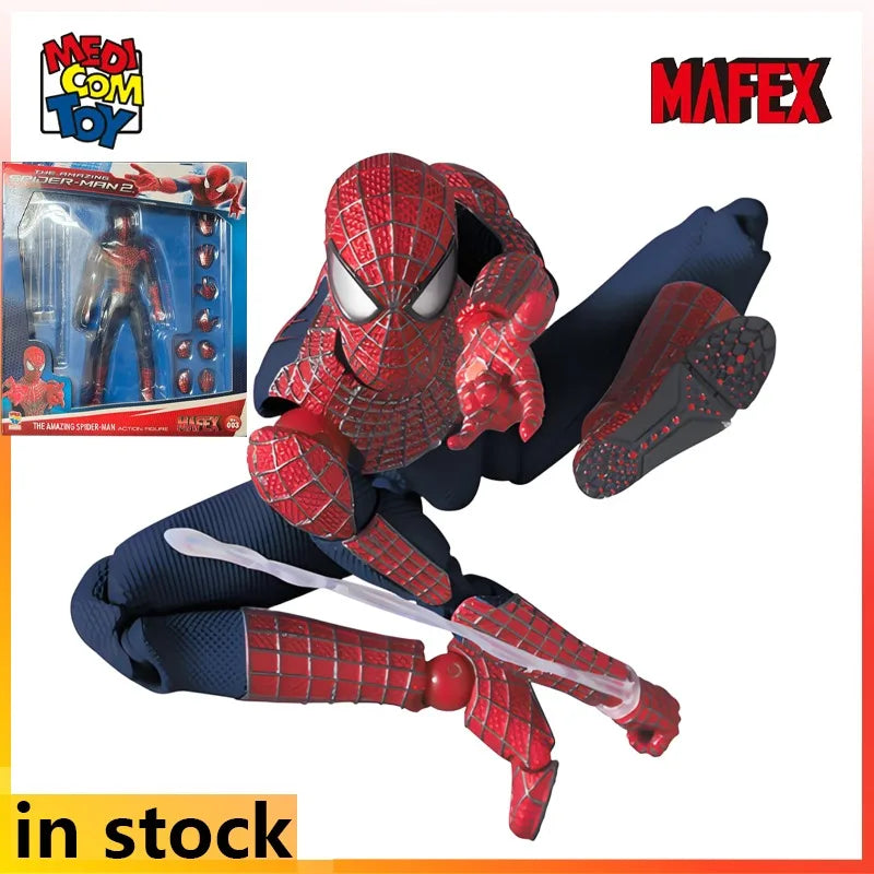 Medicom Toy Original MAFEX Finished Product Movable Series The Amazing Spider-Man 2 Action Figure Model Toys Gifts for Friend
