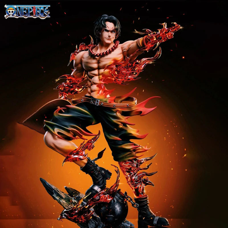One Piece Ace Anime Figur Portgas·D· Ace Action Figur Statue Pvc Gk Modell Sammlung Puppe Schreibtisch Dekoration Spielzeug Geburtstag Geschenke