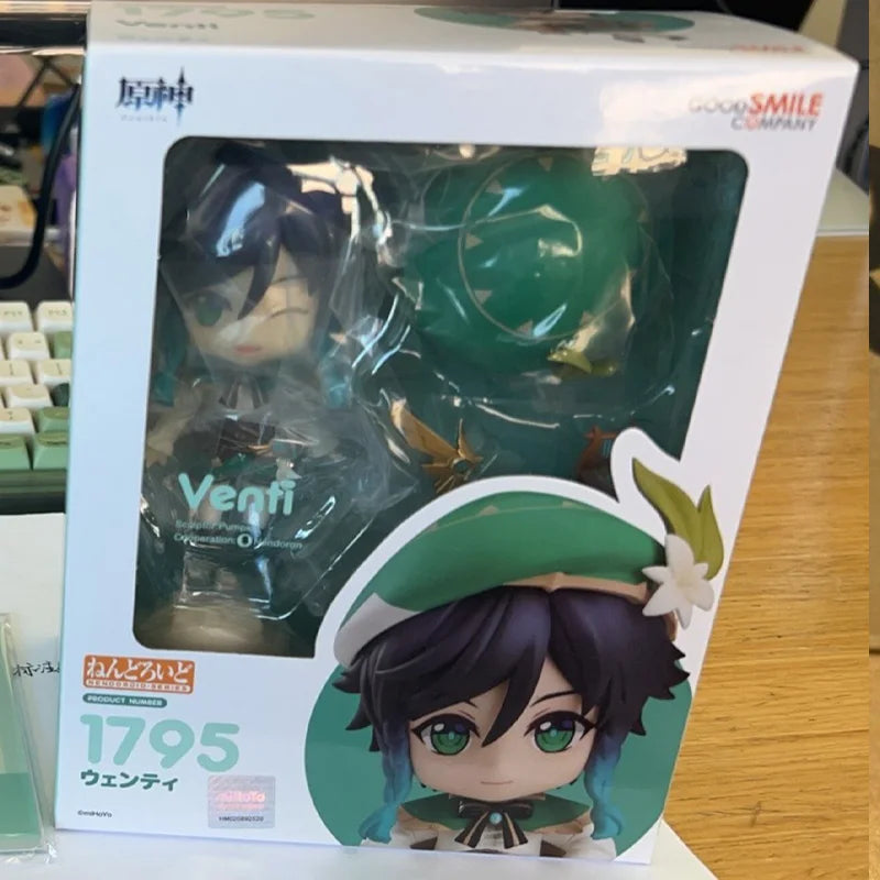 Original Box GSC In Stock Nendoroid Genshin impact Raiden Shogun Zhongli Traveler Anime Action Figure Model Toy Gift for Kids