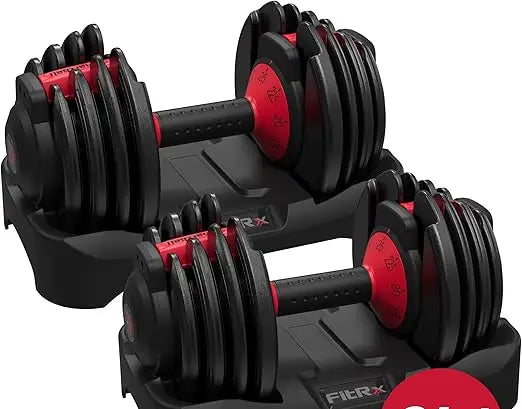Versatile 9-in-1 Adjustable Dumbbells, 25 lbs Capacity, Increments of 2.5 lbs, Ideal for Home Gym Workouts