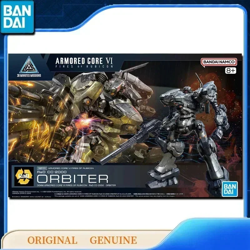 Bandai Original Genuine 30MM RaD CC-2000 ORBITER ARMORED CORE VI Anime Action Figures Toys Kids Gift Assembly Model Ornaments