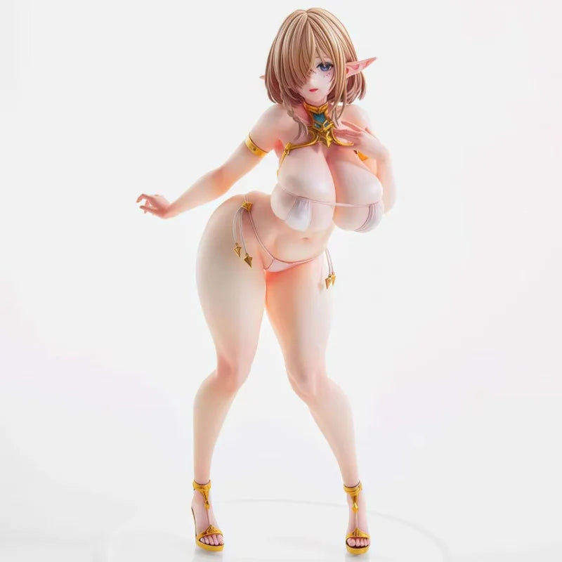 24cm Beautiful Girl Figure VERTEX Elf Village Cecil Kukulu Bathing Suits Beautiful Anime Model Desktop Ornament Decorations Toy