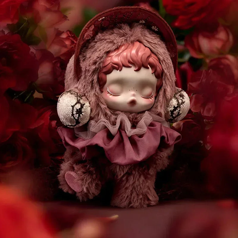 POP MART SKULLPANDA L Impressionnisme Serie Plüschpuppe Überraschungs-Mystery-Box Kawaii Anime Actionfigur Blindbox Spielzeug Mädchen Geschenk