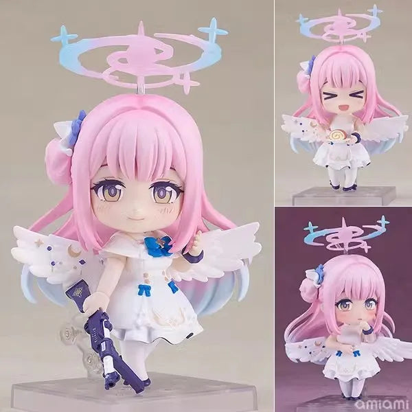 Blue Archive Q Version Nendoroid Shirako Sawa Mika Misono Arona Anime Figure Set Collectible Model