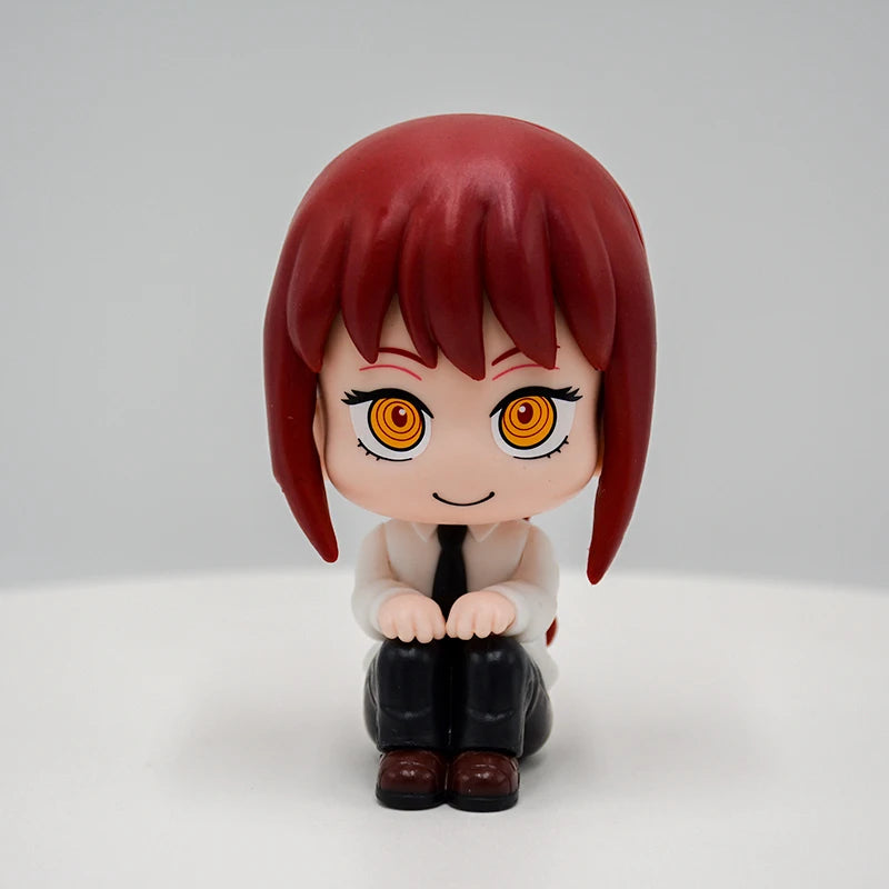 10cm LookUp Chainsaw Man Anime Figure Aki Hayakawa/Makima Action Figure Power/Denji Figurine Collectible Model Doll Toys Gifts
