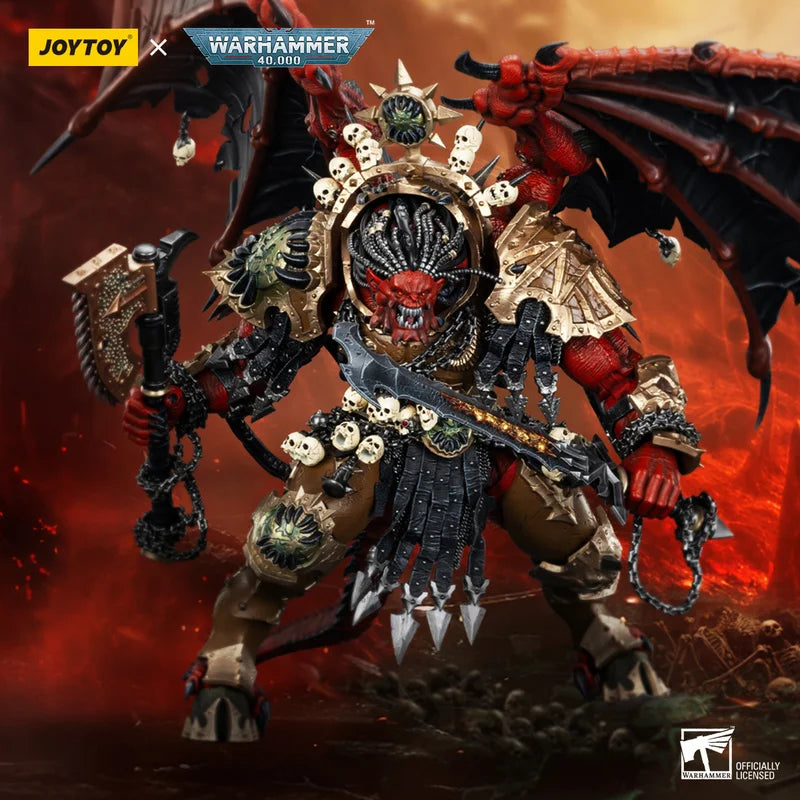Нова фигурка Joytoy Dark Source Warhammer 40k World Eaters Angron, Daemon Primarch Of Khorne 1:18, играчка, модел, орнаменти, подарък