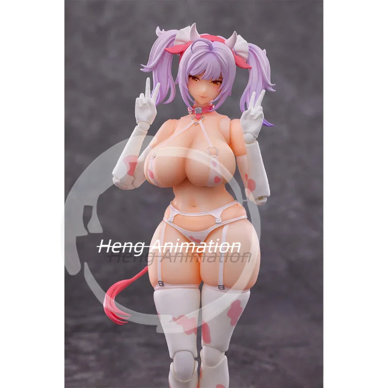 In stock BISHOUCRAFT 1/12 Little Bear Kuma Nana Cow Suit Girl Action Figures Q2.2026