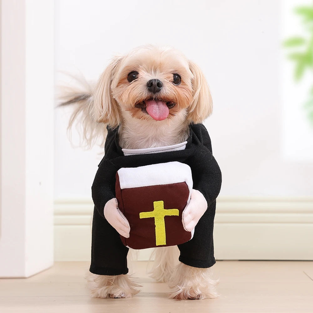 Hunde-Cosplay-Kostüm, Haustier-Hundejacke, Halloween, süße Bibel-Hunde-Outfits, Party-Anziehkleidung, Kätzchen-Kleidung, Chihuahua, Mops-Kleidung