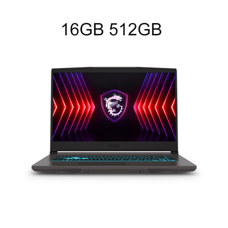2024 MSI Thin 15 Gaming Laptop 15.6 Inch 2.5K FHD 144Hz IPS Screen Notebook i5-13420H 32GB 1TB RTX3050 Gaming Netbook Computer