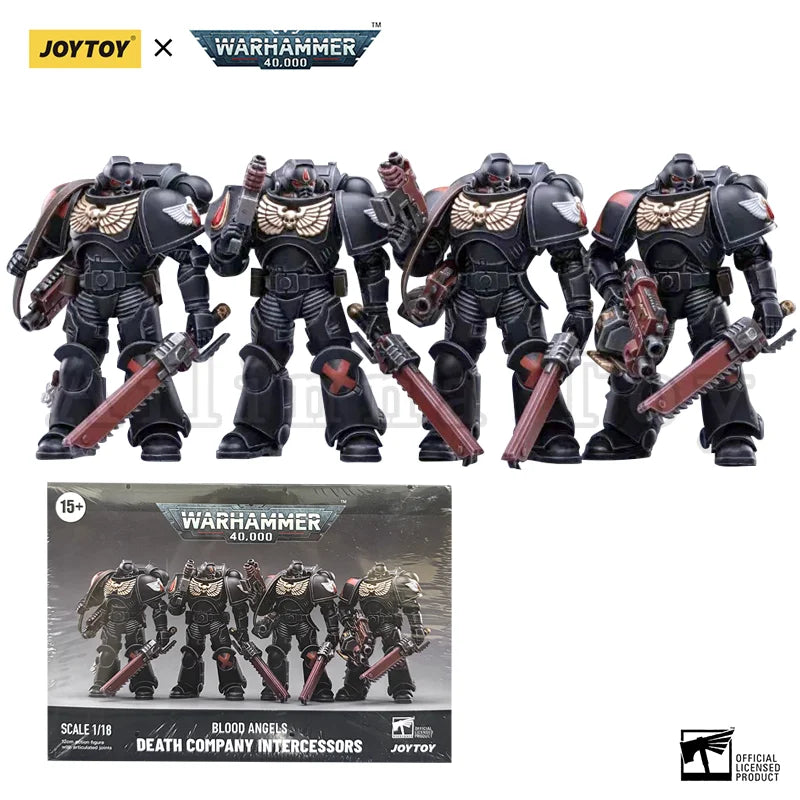 JOYTOY 1/18 Action Figure (4PCS/SET) Blood Angels Death Company Anime Collection Model Toy For Gift
