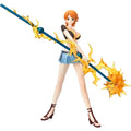 Original Bandai Figuarts Zero One Piece Nami Battle Ver. Cool Style Action Figure Model Desktop Ornaments Birthday Gifts