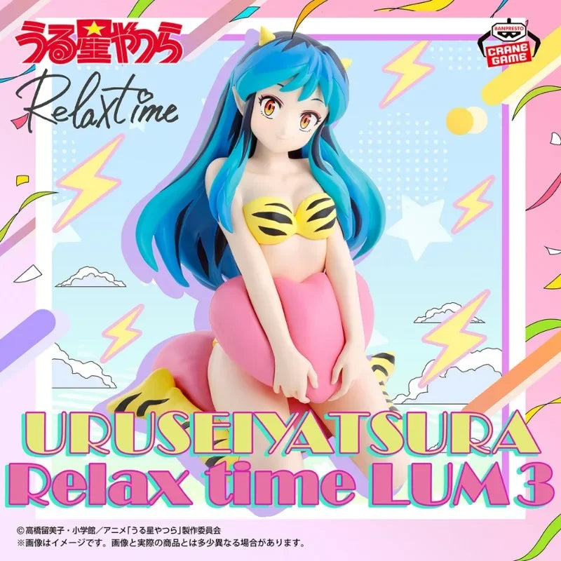 В наличност Оригинална фигурка BANDAI BANPRESTO Urusei Yatsura Lum Lamu Invader Relax Time Vol.3 Аниме Фигурка Играчки PVC Модел Колекция Подарък