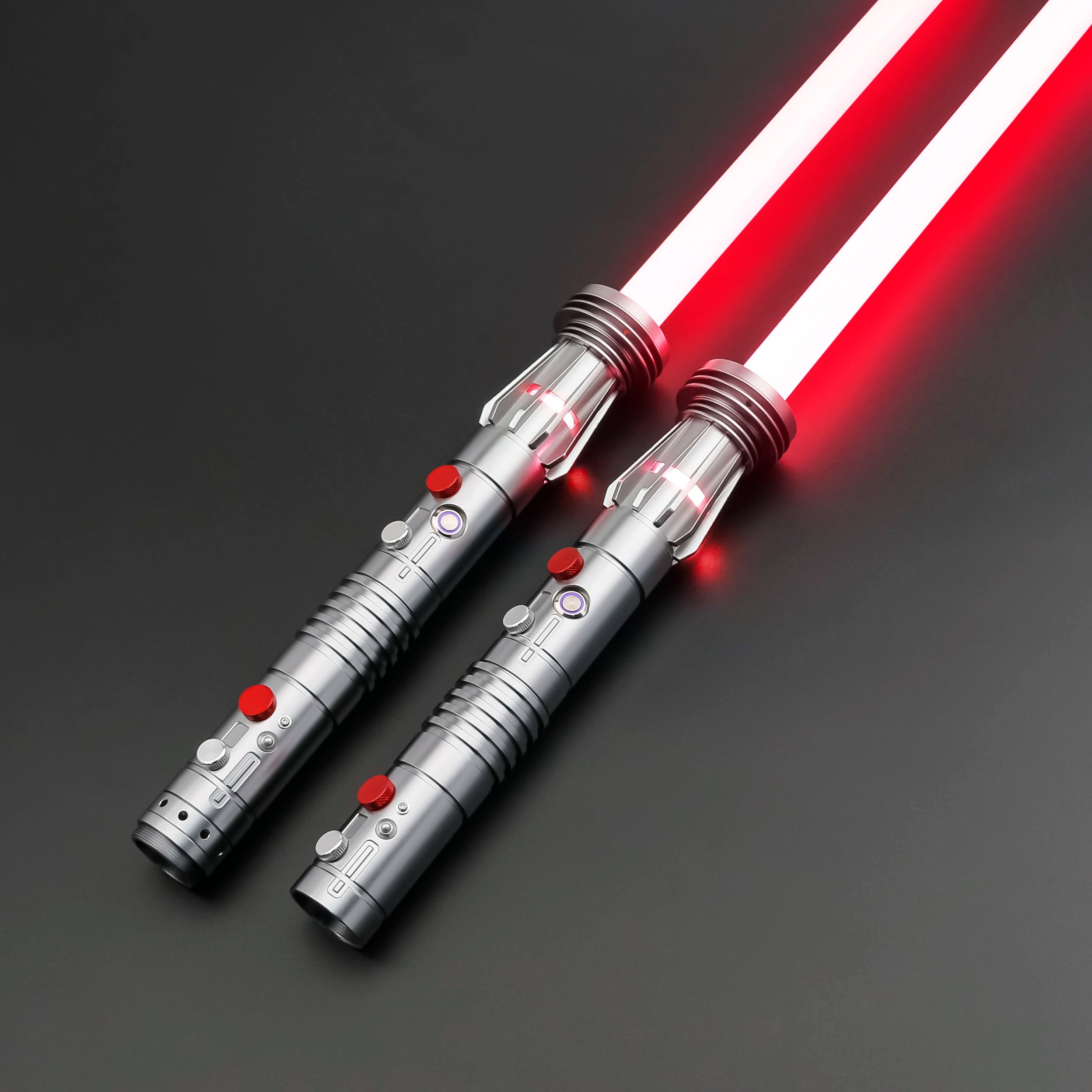 Darth Maul SNV4 2pcs Handle+Blade JEDI 27sound Double Lightsaber Toys Metal Hilt Light Smooth Swing Sword Laser Proffie TXQSABER