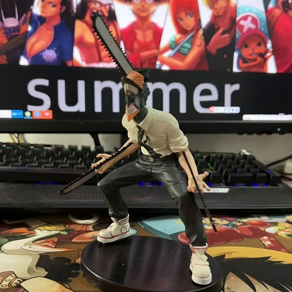 Hot  chainsaw man anime figure power denji action figure pvc chainsaw man power statuette pvc adult collection model doll toy