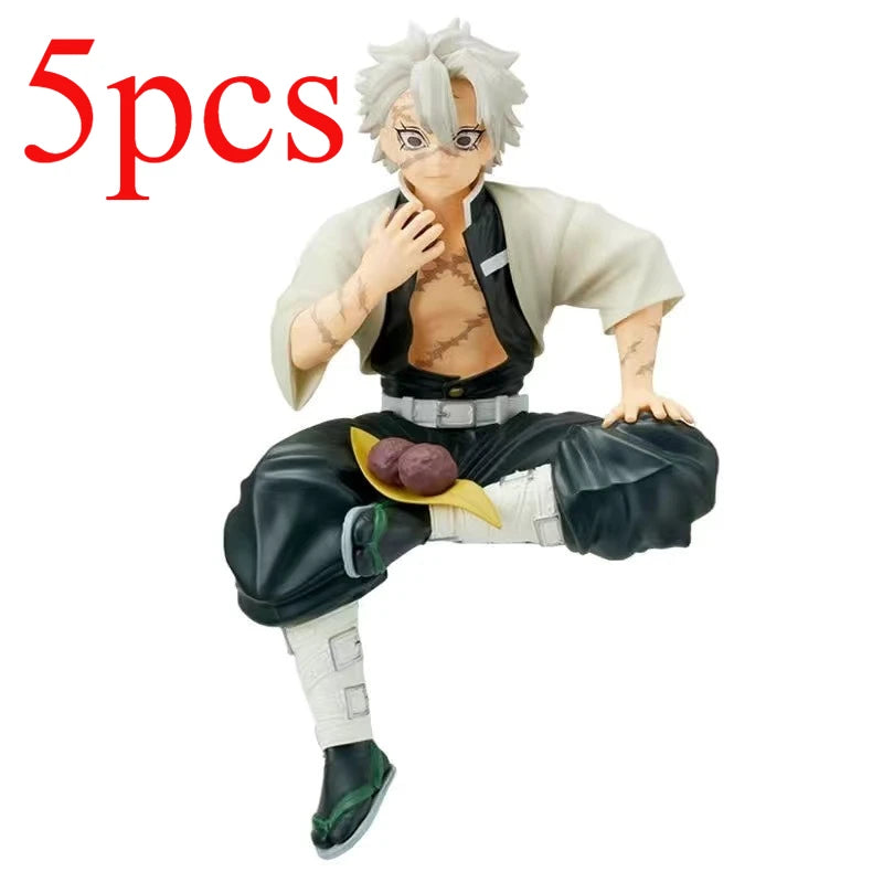 5pcs  Anime Figure Demon Slayer Kimetsu No Yaiba Anime Action Figures Tanjiro Nezuko I Models Perfect Gift for Fans Toy