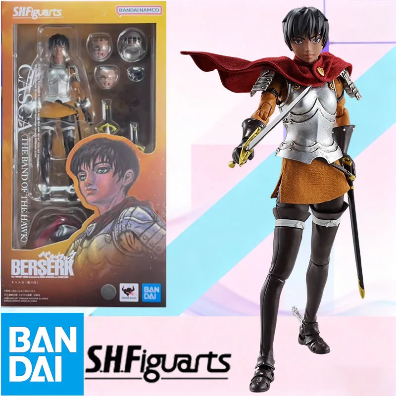 Brand New in Stock BANDAI Original Box S.H.Figuarts Berserk Caska Guts SHF Action Figure Model Gift for Kid Foam Box Packaging