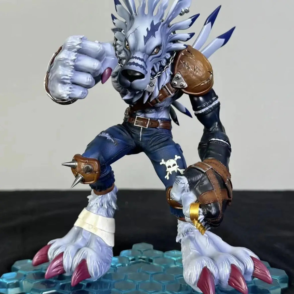 new Bandai Digimon Adventure Were Garurumon Metal Greymon PVC Anime Figure Model Collecile Action Toys gifts