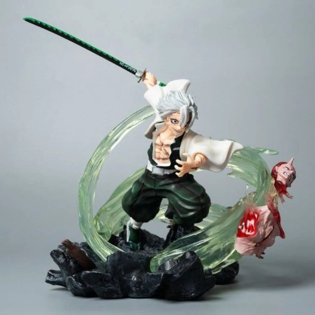 23 см Demon Slayer Аниме фигурка Шиназугава Санеми Периферна PVC Модел Статуя Десктоп Декорация Орнаменти Подаръци за рожден ден Играчки