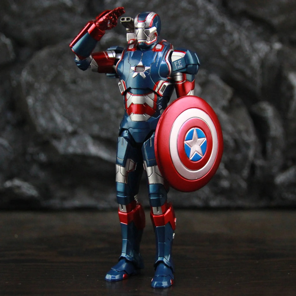 ZD Toys Marvel Studios Infinity SAGA Movie Film Iron Man 3 Iron Patriot 7" 1/10 Action Figure Ironman Legends Toys Doll Model
