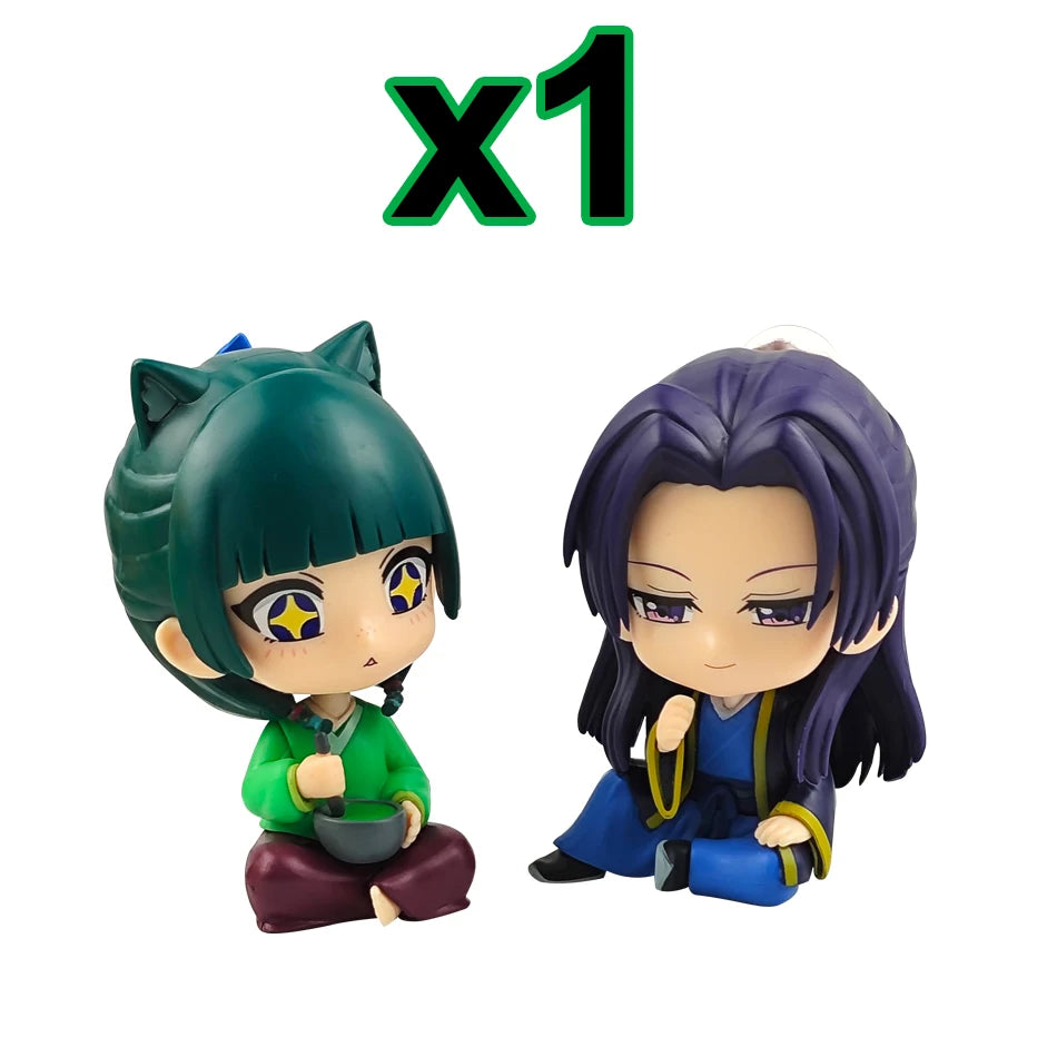 Q Version The Apothecary Diaries Maomao Jinshi Mini Figure Anime Periphery Kawaii Sitting Toys Desktop Car Ornaments Model Gifts