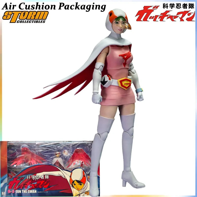 Storm Toys Genuine Science Ninja Team Gatchaman Series G1 Ken The Eagle G3 Jun The Swan Ken Washio 1/12 Action Figures Model Toy