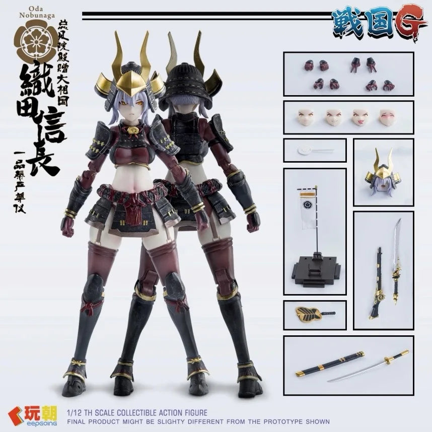 In Stock Original Keepgoing Warring States G Series Oda Nobunaga Woman Soldier 1/12 Action Figure Model Toys Collection Gifts