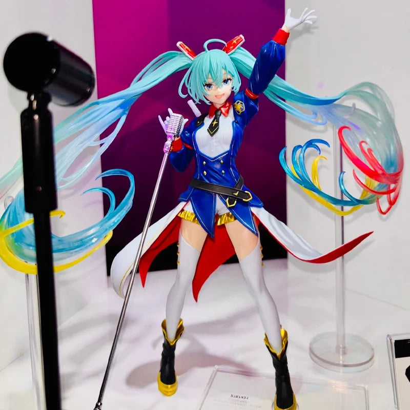 In Stock  Genuine Bandai Evolve Gundam X Miku Anniversary Speical Project Banpresto Vocaloid Hatsune Miku Collectibles Toy
