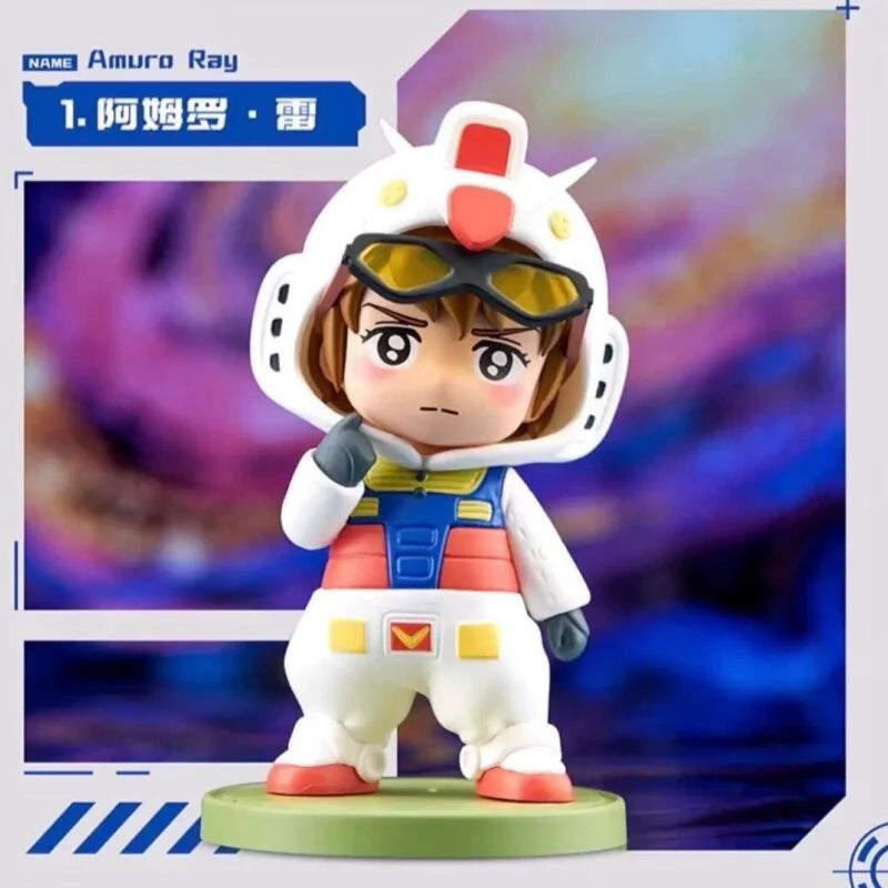 NEW Bandai BNFIGURE Q Pajamars Figure Toy Mobile Suit Gundam Universe Century Figure Doll Suit Second Generation Blind Box Gift