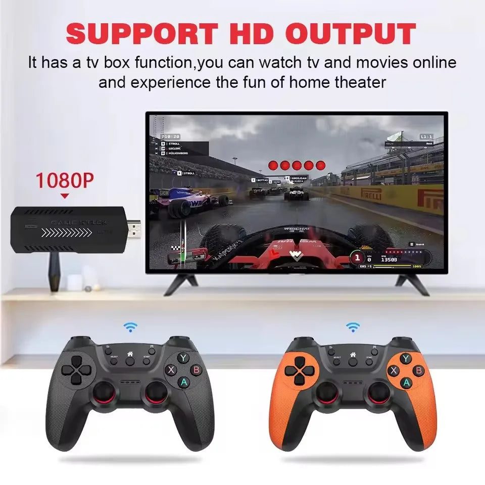 X2 Ultra 256G 60000 Game 4K Game Player HD Retro Video Game Console Wireless Charging Controller TV 30+ Simulators For Kids Gift