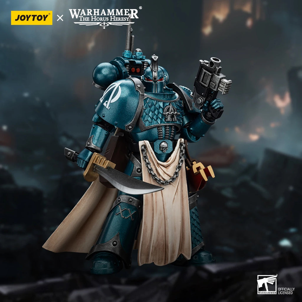 JOYTOY Warhammer 40K 1/18 Actionfigur Alpha Legion Legion Praetor mit Powerschwert Anime-Figuren Spielzeugsammlung
