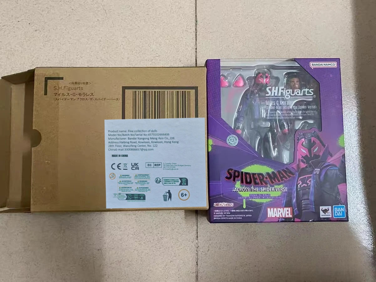 Bandai SHF Prowler Myers Morales Spider Universe Marvel Action Figure
