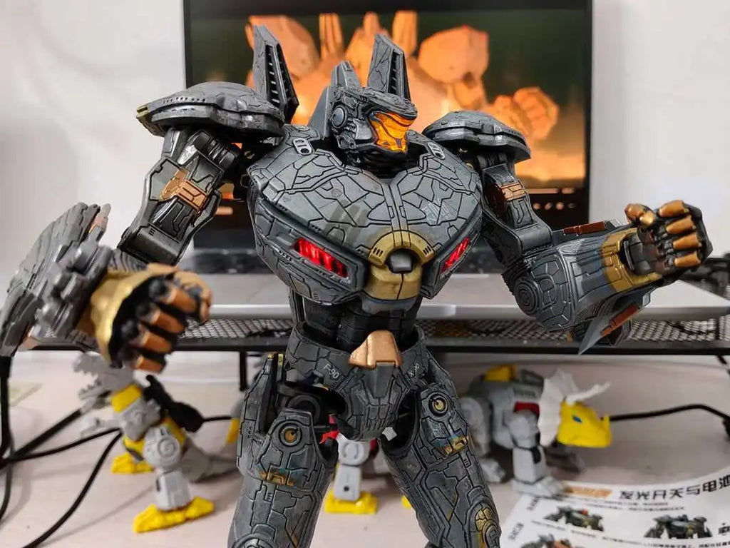 Lingjihun Genuine Pacific Rim Striker Eureka Mecha Action Figure Movable Joints Collectible Robot Model Toys  Boy Birthday Gift
