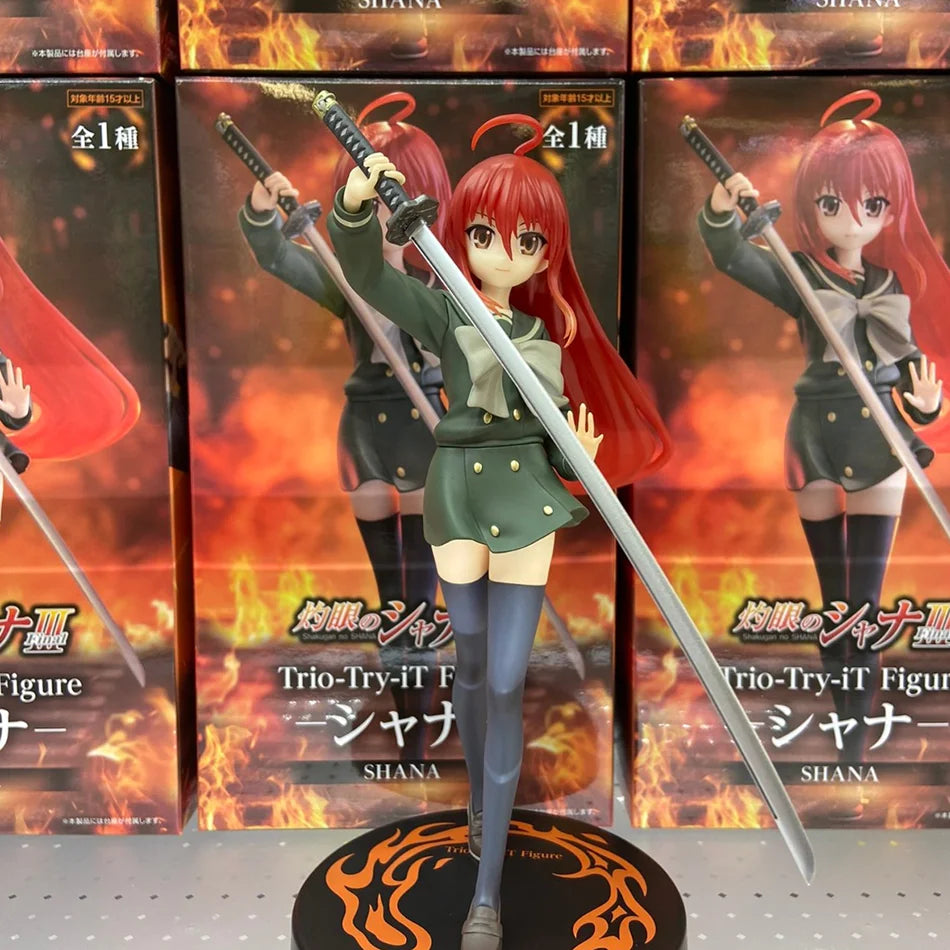 19CM Anime Shakugan no Shana Shana Punish the crime PVC Action Figures Model Collection Ornament Anime Cartoon Model Toy Gifts
