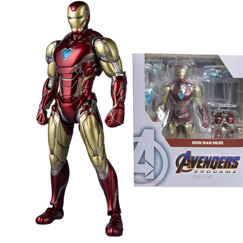 The Avengers Iron Man MK47 MK85 Action Figure Movable Handmade Model Collect Desktop Ornament  Toys Children Festival Gifts