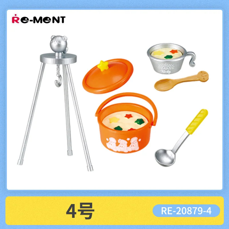 New Re-Ment Kirby Miniature Scene of Starry Sky Camping Anime Action Figure Model Toys Gift for Birthday