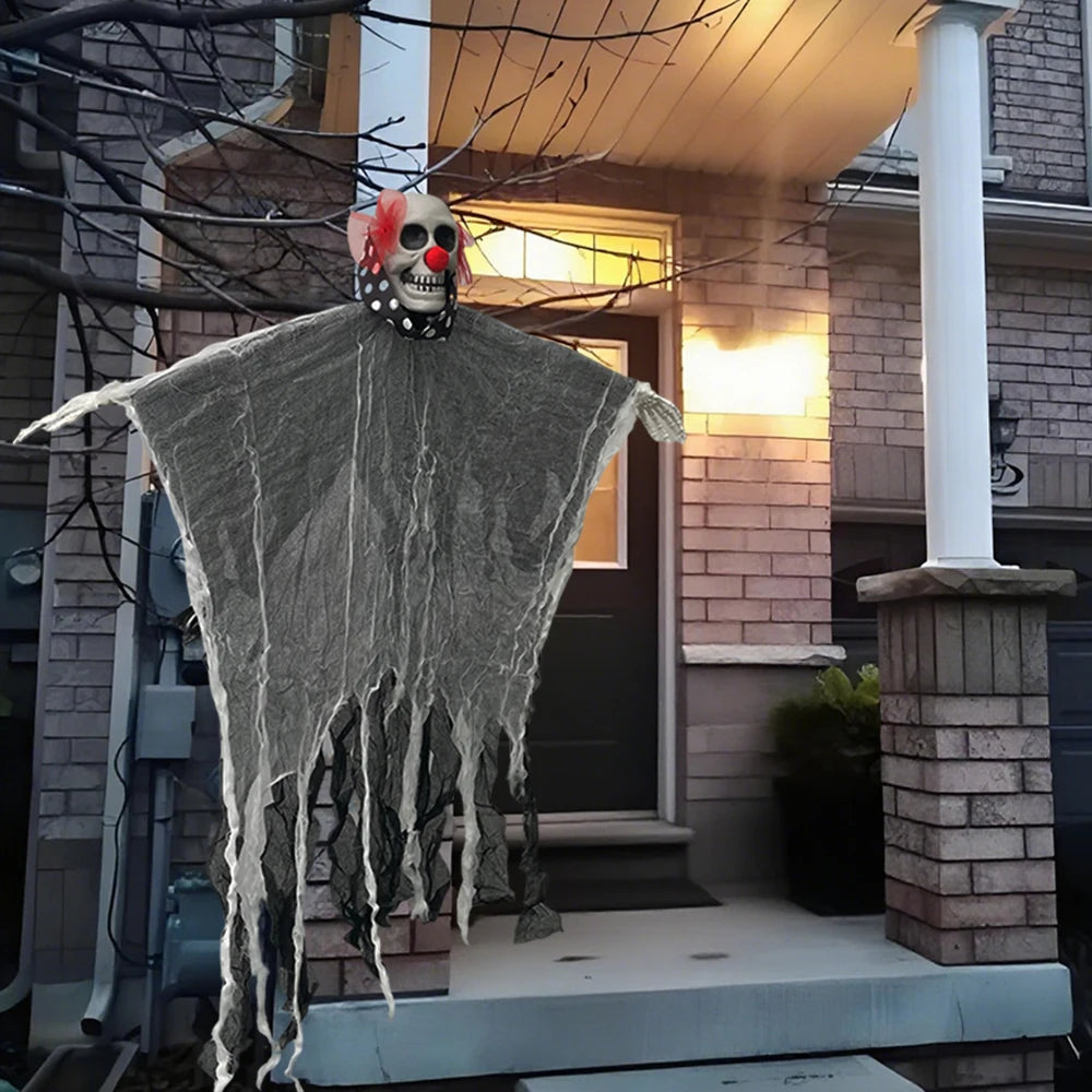 1 x Halloween-Skelett-Geister-Dekoration, Geist mit Halloween-Dekoration für Halloween-Partys, Zuhause, drinnen und draußen, Verwendung in Gärten