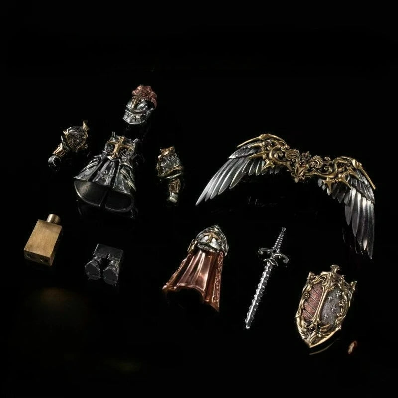 Paladin Crusaders Magnetic Detachable Metal Desktop Figurine Small Gifts Souvenirs Collectible Crusader Knight for Office Decor