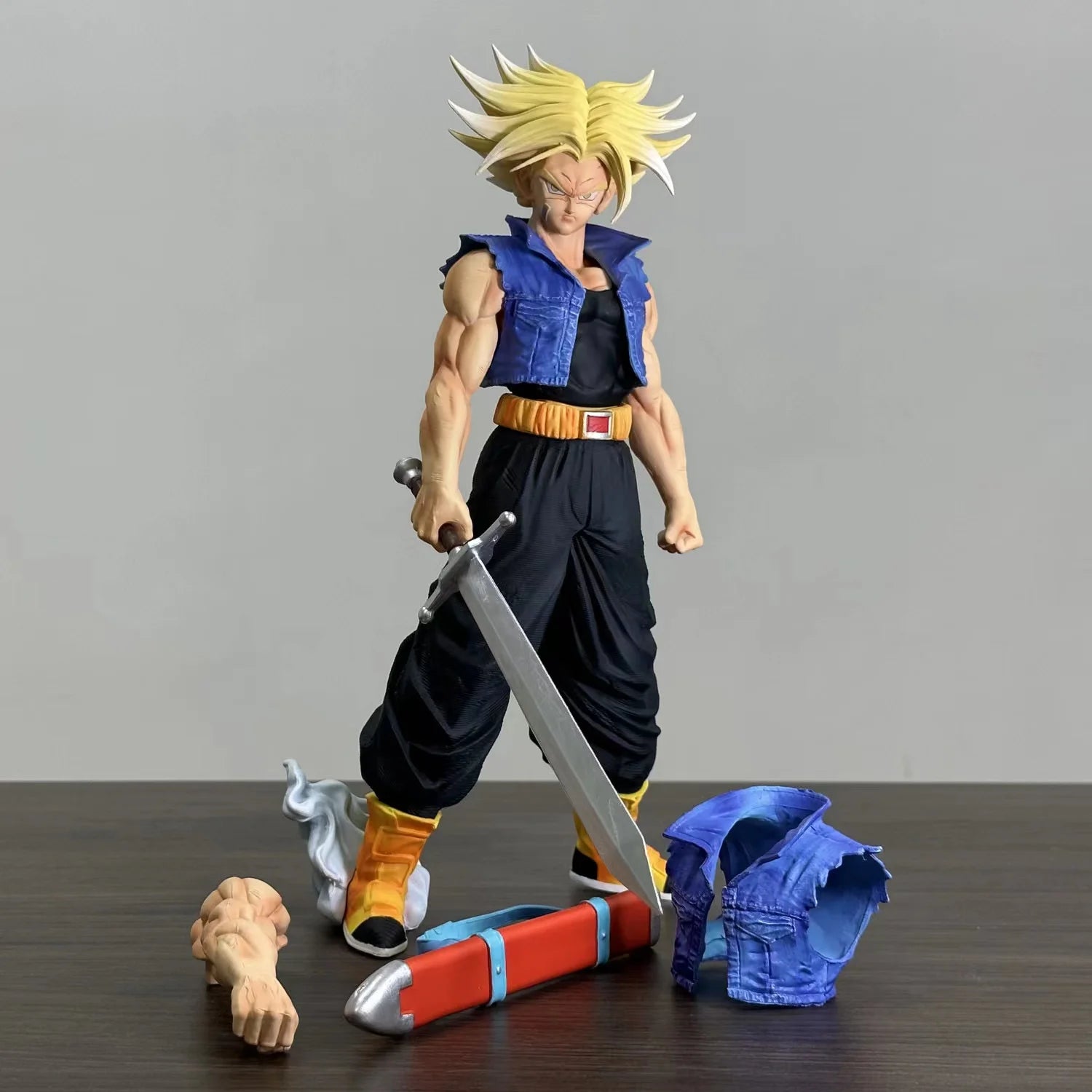 28cm Anime Dragon Ball Z Future Trunks Figure Trunks Action Figures PVC Statue Collection Model Toys for Children Gifts