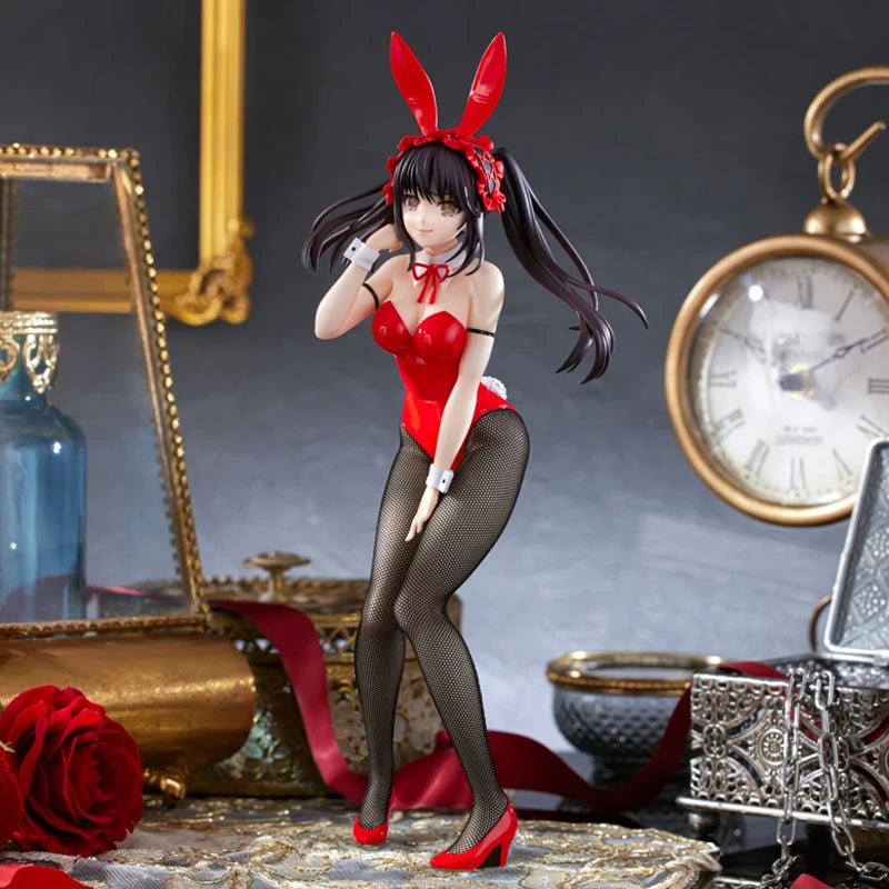 Original Furyu Bicute Bunnies Tokisaki Kurumi Nightmare Action Figure Date Alive Iv Bunny Anime Figure Model Collection Toy Gift