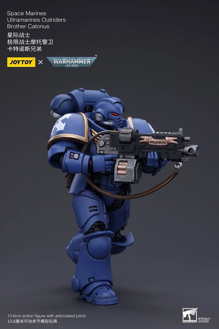 JOYTOY Warhammer 40000/40k Space Marines Ultramarines Outriders Brother Catonus Action Figure Doll Decoration Collection Model