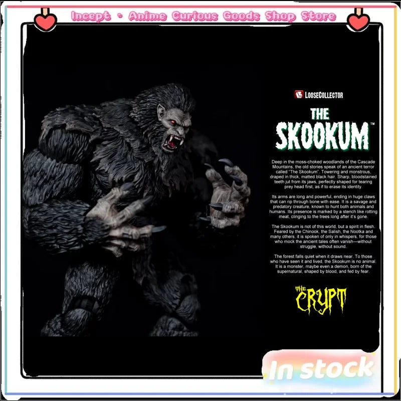 In Stock Original Monster 1/12 Snowman Bigfoot Black Giant Savage Movable Monster Collection Birthday Gift